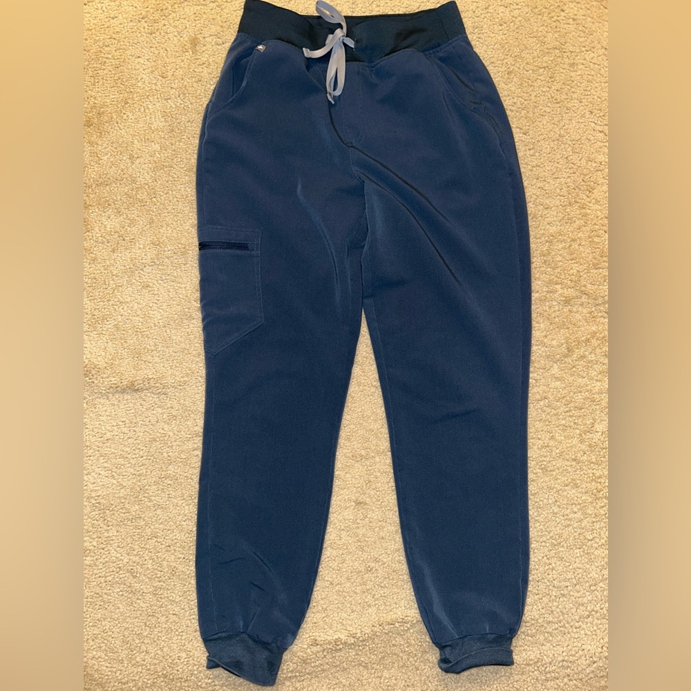 Figs Scrub Pants Deep Blue Cargo Pants